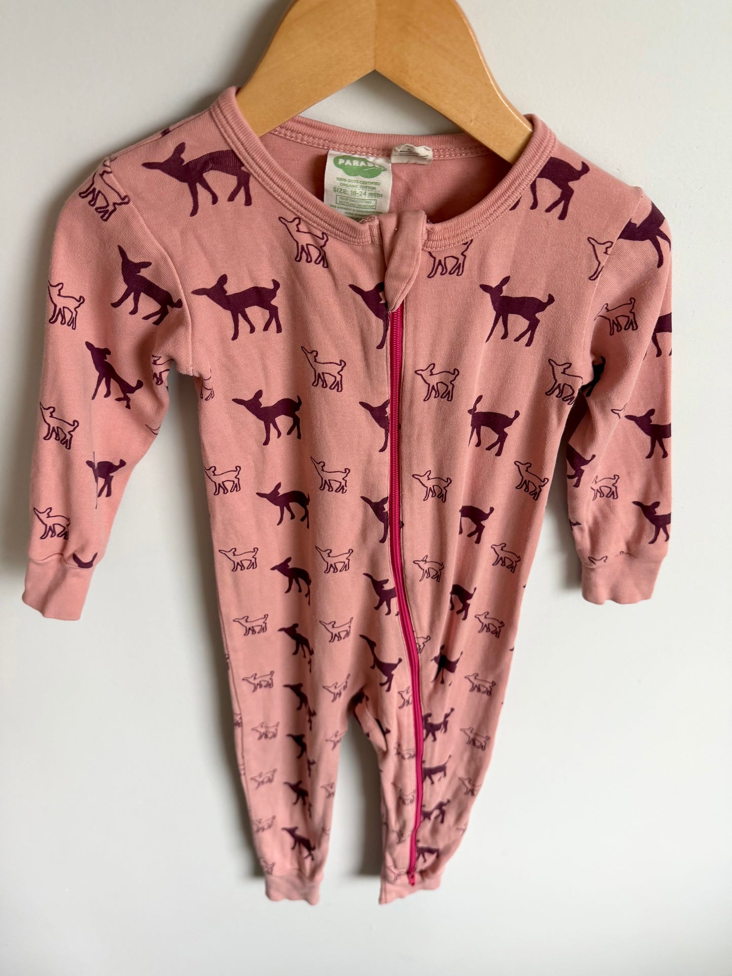 Parade Deer Pink Sleeper / 18-24m