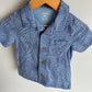 Palm Leaves Collared Button Up Top / 18m