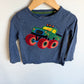 Mini Boden Embroidered Monster Truck Long Sleeve / 2-3T