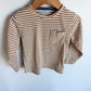 Tan Striped Pocket Long Sleeve / 2T