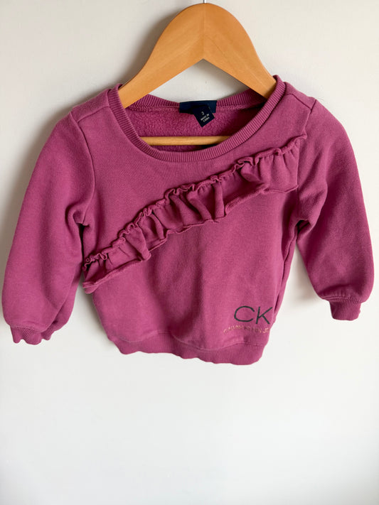 CK Rouge Ruffle Sweater / 2-3T