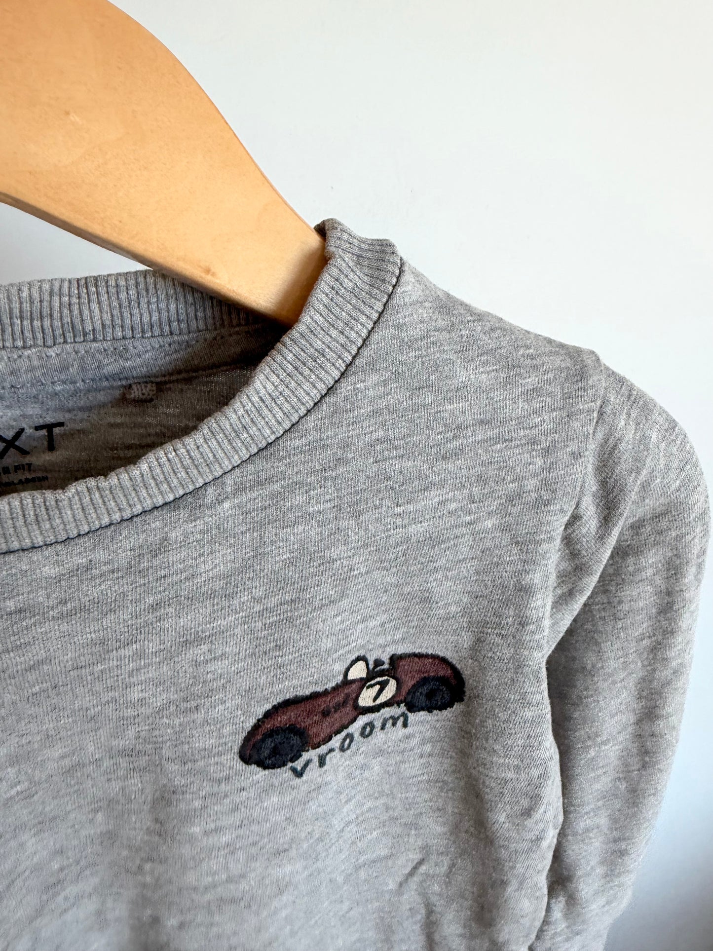 Grey Car Long Sleeve / 2-3T