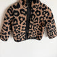 Animal Print Zipper Sweater / 2T