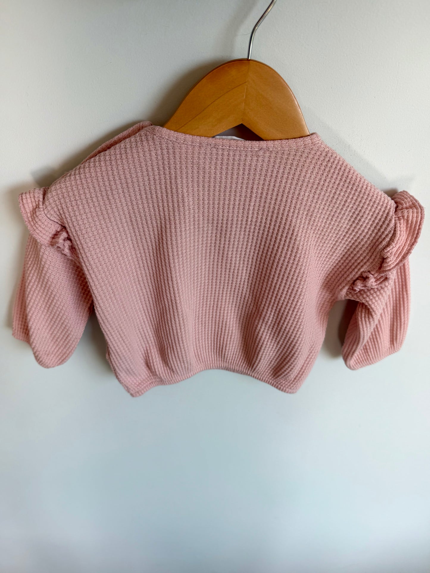 Zara Waffle Knit Long Sleeve / 3-6m