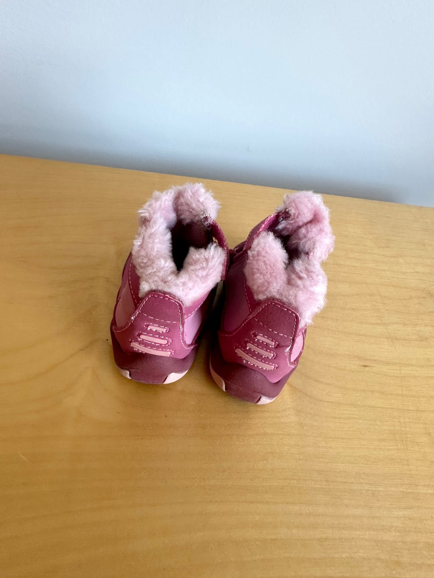 Pink Ankle Boots / Size 3 Infant