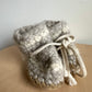 Grey Knit Moccasins / 12-18m (5" Sole)