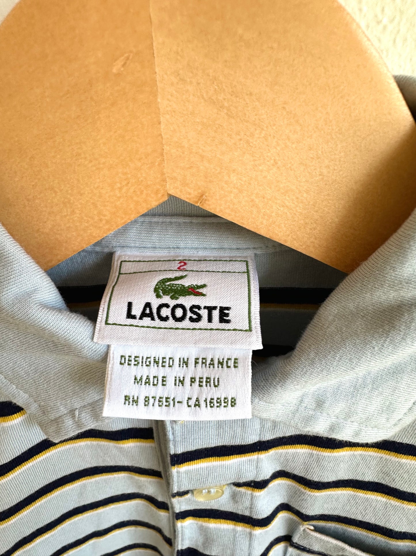 Lacoste Striped Golf Shirt / 2T