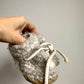 Grey Knit Moccasins / 12-18m (5" Sole)