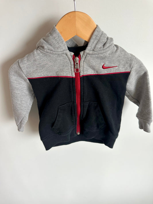 Nike Black, Grey + Red Hoodie / 12m