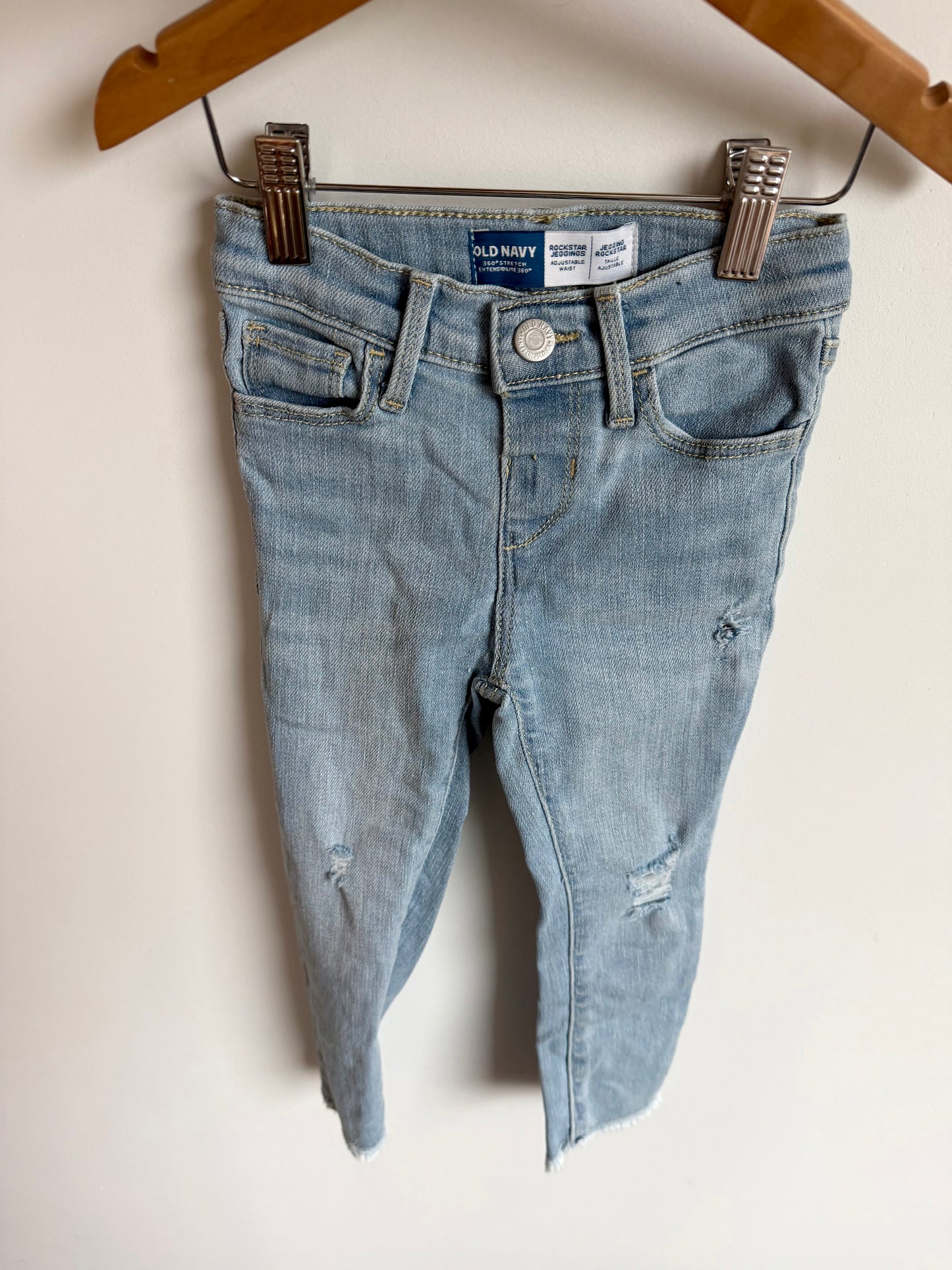 Distressed Rockstar Jeggings / 3T