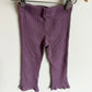 Purple Ribbed Flared Pants / 3T