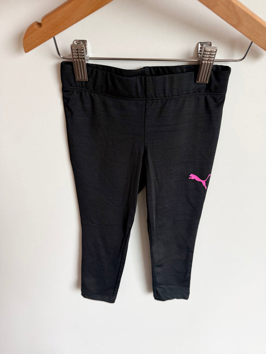 Puma Black Athletic Leggings / 2-3T