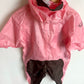 Tuffo Pink Rain Suit (With Bag) / 12m
