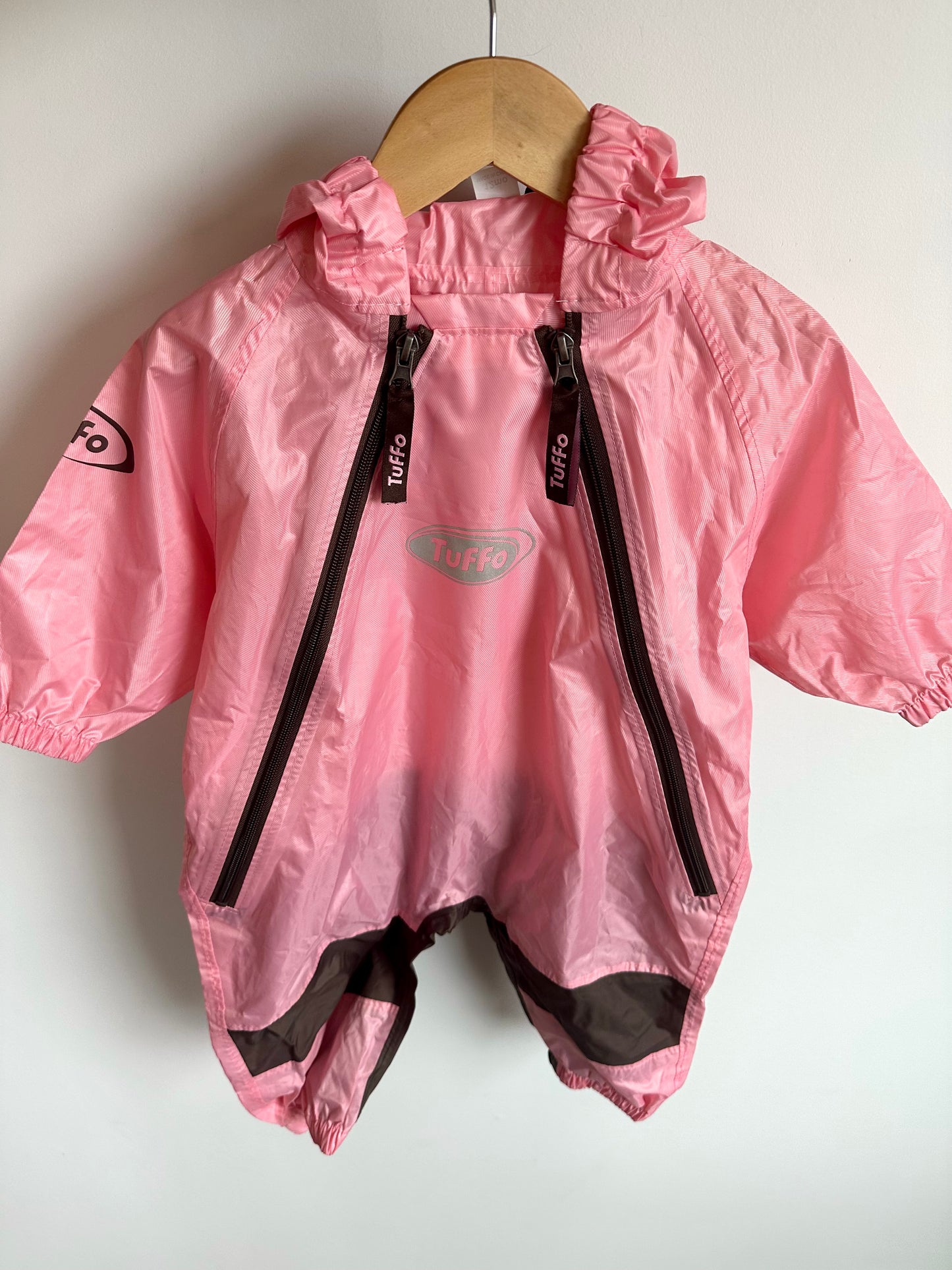 Tuffo Pink Rain Suit (With Bag) / 12m