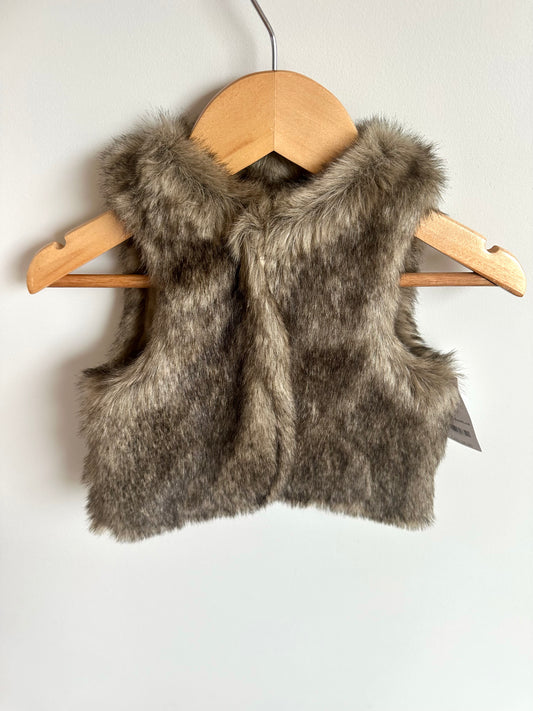 Faux Fur Vest (With Tags) / 12m