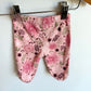 Pink Floral Footed Pants / 0-3m