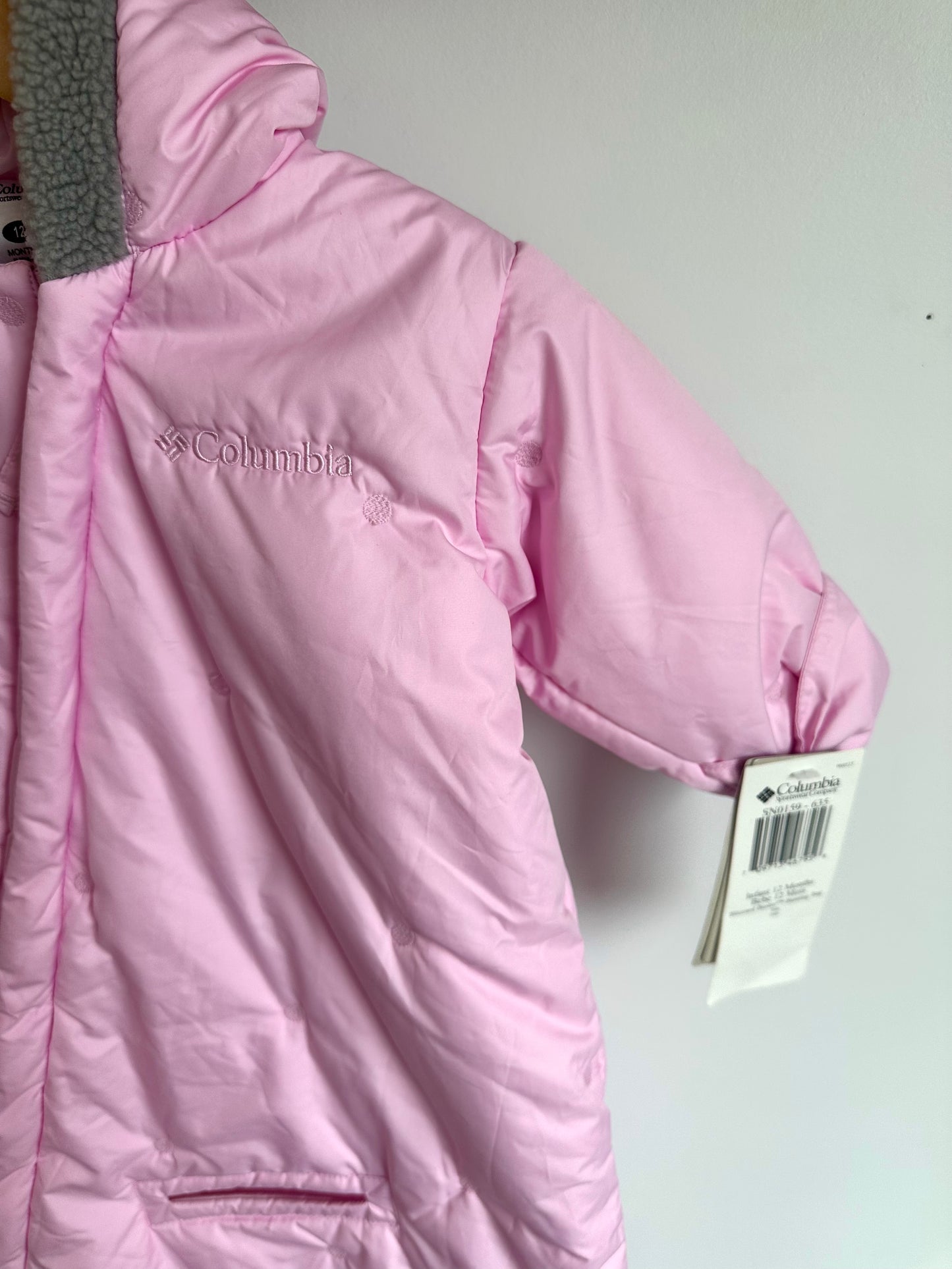 Columbia Pink Infant Blizzard Buster Bunting Bag (With Tags) / 12m