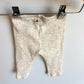 Cream Speckled Waffle Pants / 3-6m