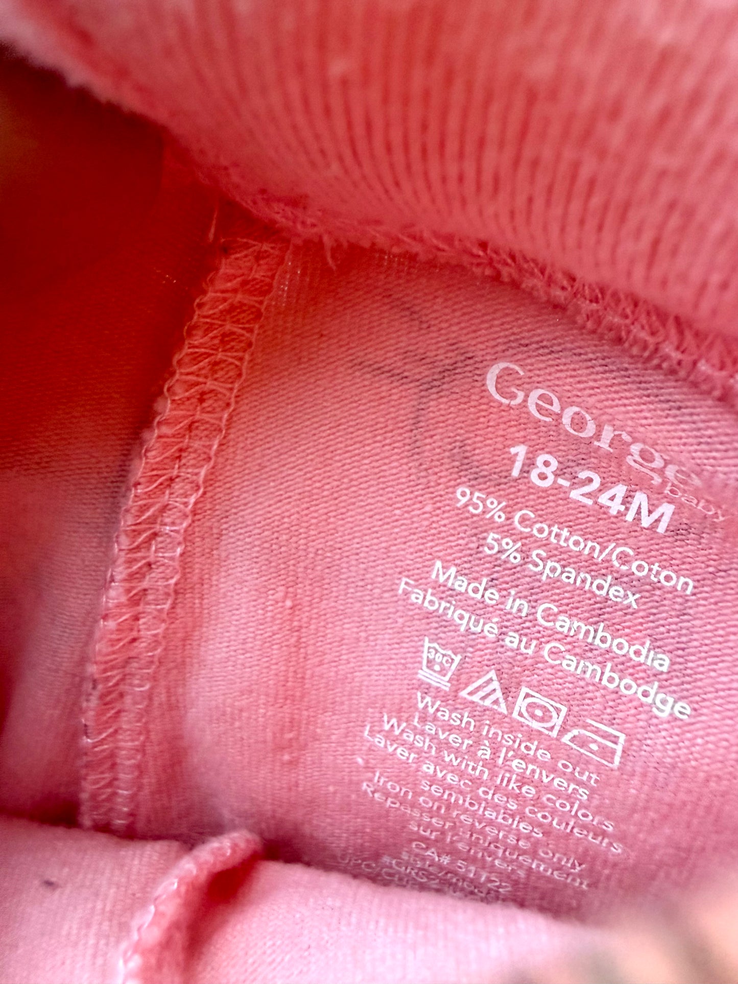 Pink Bunny Pants / 18-24m
