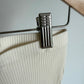 Cream Ribbed Flared Pants / 4T
