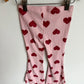 Heart Ribbed Flared Pants / 4T