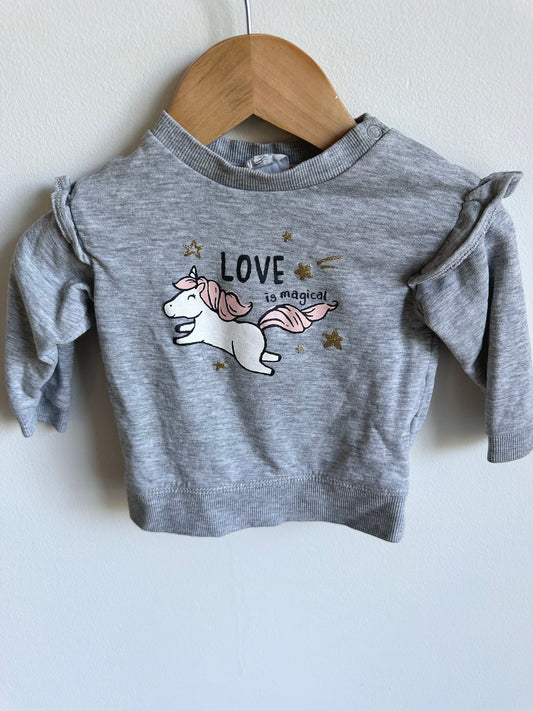 H&M Love Is Magical Sweater / 4-6m