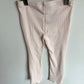 Blush Ribbed Flared Pants / 4T