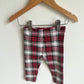 Plaid Leggings / 6-12m