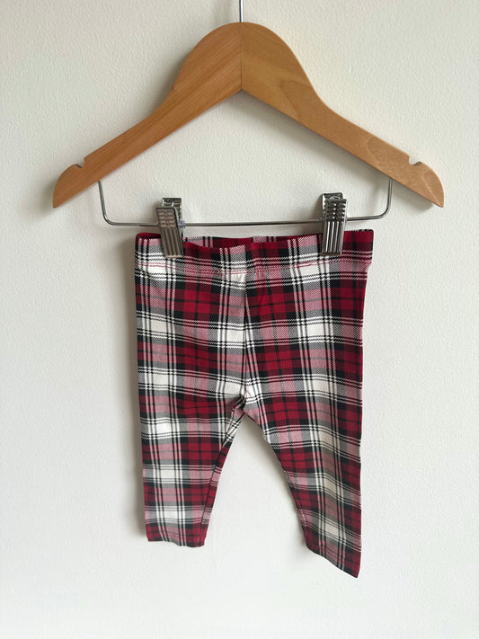 Plaid Leggings / 6-12m