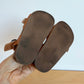 Tan Strap Sandals / 5 Toddler