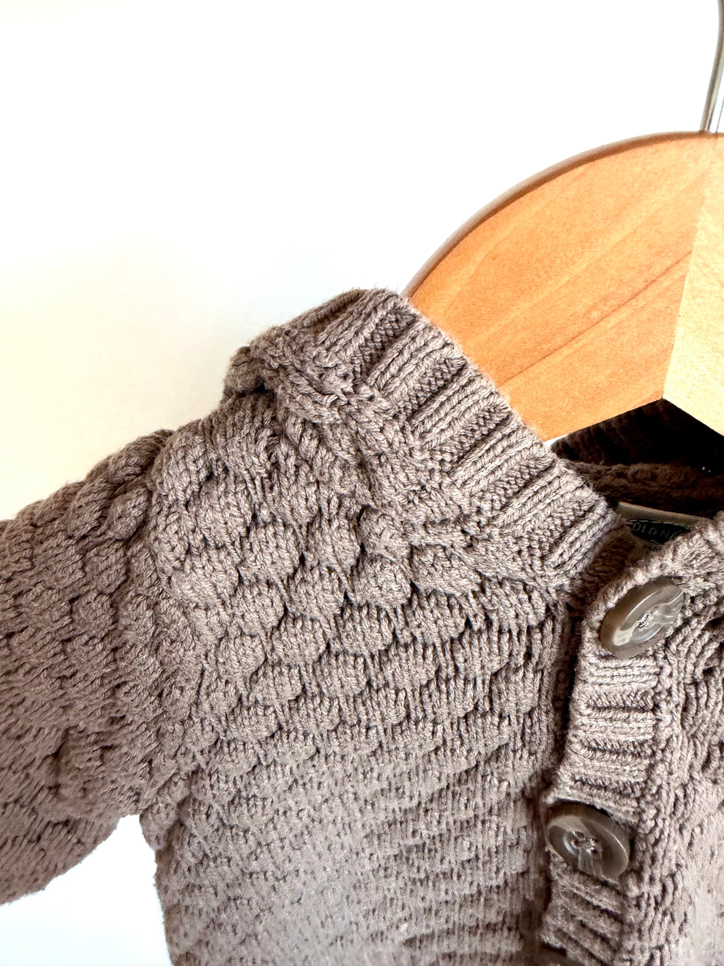 Brown Hood Sweater / 3-6m