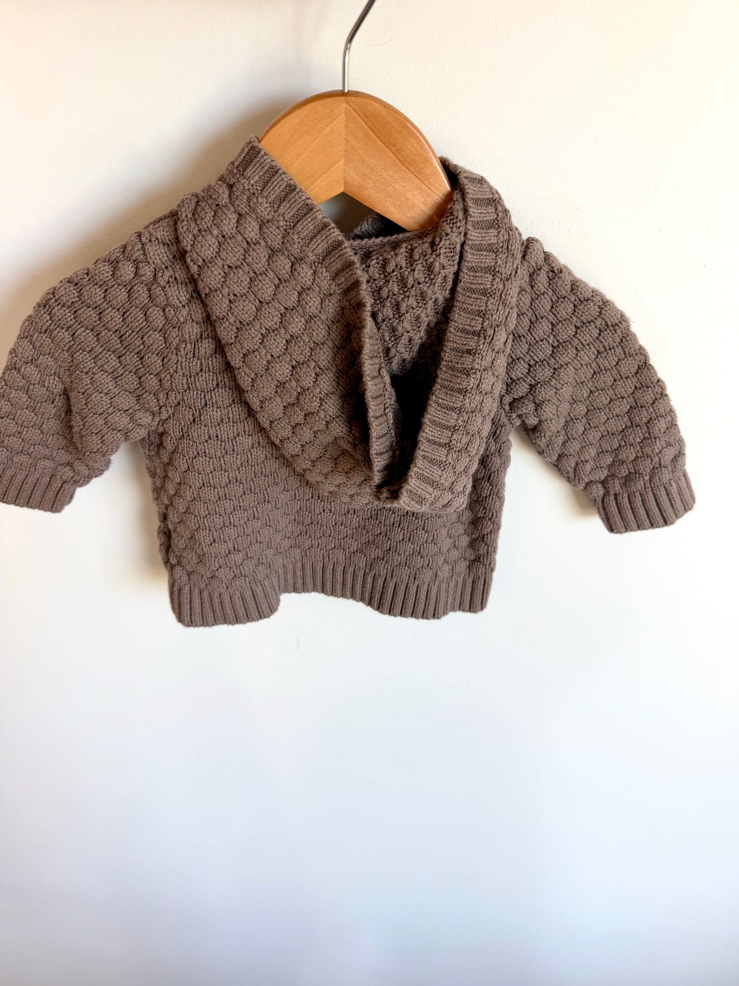 Brown Hood Sweater / 3-6m
