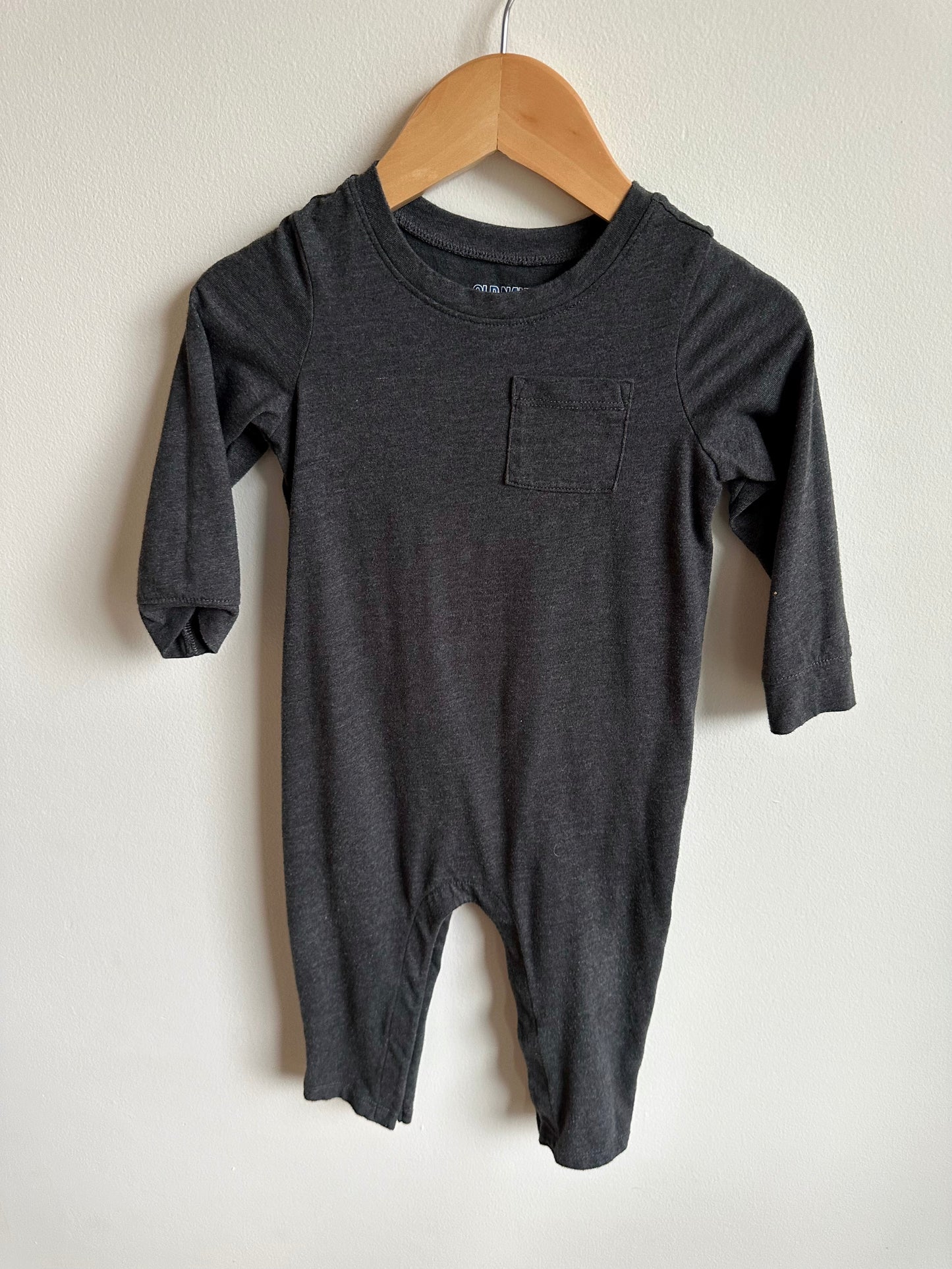 Charcoal Pocket Jumpsuit / 12-18m