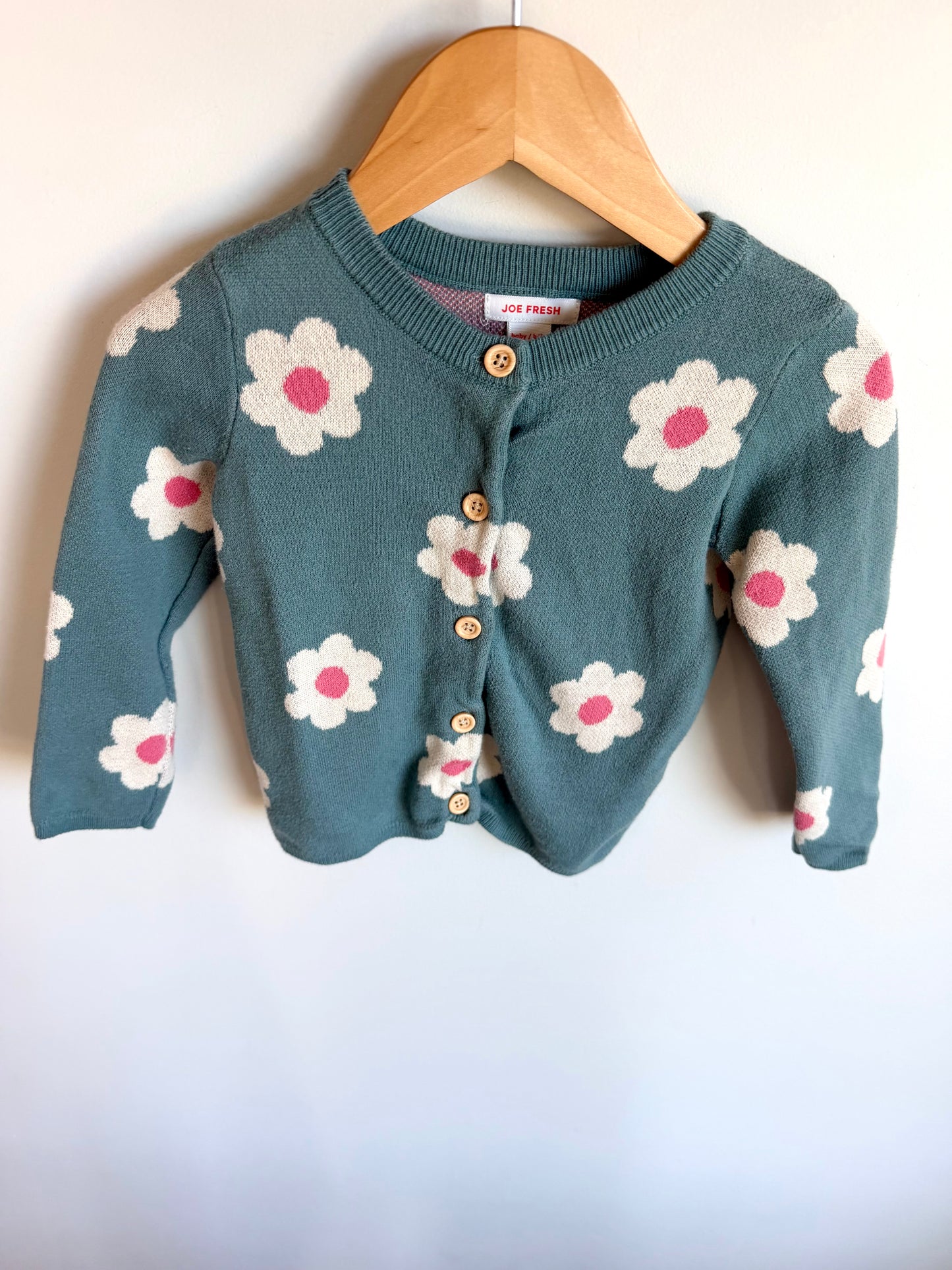 Daisy Dusty Blue Cardigan/ 18-24m