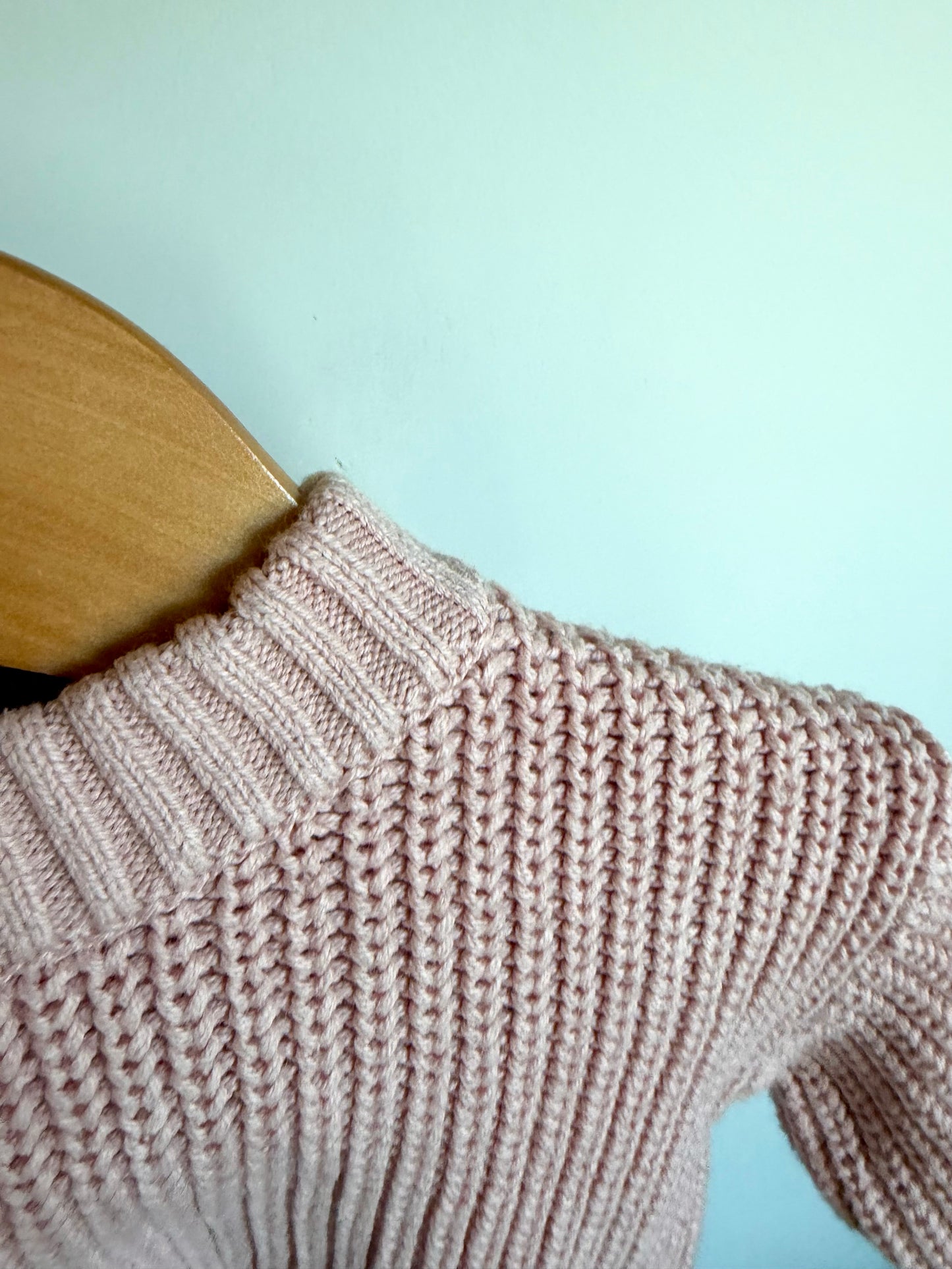 Pink Chunky Knit Sweater / 3m