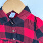 Red + Black Checkered Dress / 3-6m