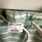 Organic Teal Stripe Bubble Shorts / 12-18m