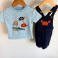 Crab Overalls + T-shirt Set / 24m