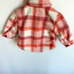 Coral Plaid Shacket / 3-6m