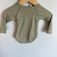 Moss Wrap Longsleeve Bodysuit / 3-6m