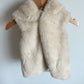 Soft Faux Fur Bear Hooded Vest / 24m