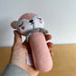 Sleepy Animal Rattle Toy