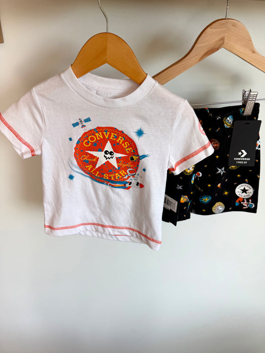 Converse Space T-shirt + Shorts Set (With Tags)/ 2T
