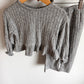 Grey Ribbed Top + Wide Legged Pants Set / 3T