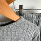 Grey Ribbed Top + Wide Legged Pants Set / 3T