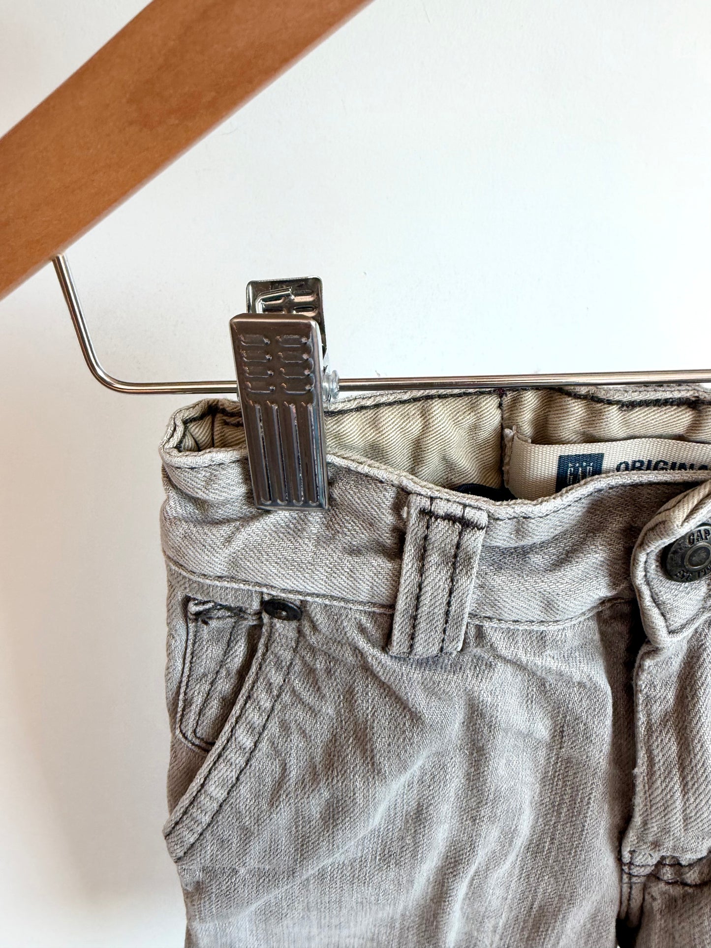 Gap Grey Wash Jeans With Adjustable Waist / 18-24m