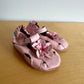 Pink Floral Sandals / 6-12m