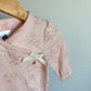 Pink Floral Bow Jumpsuit / 6-9m
