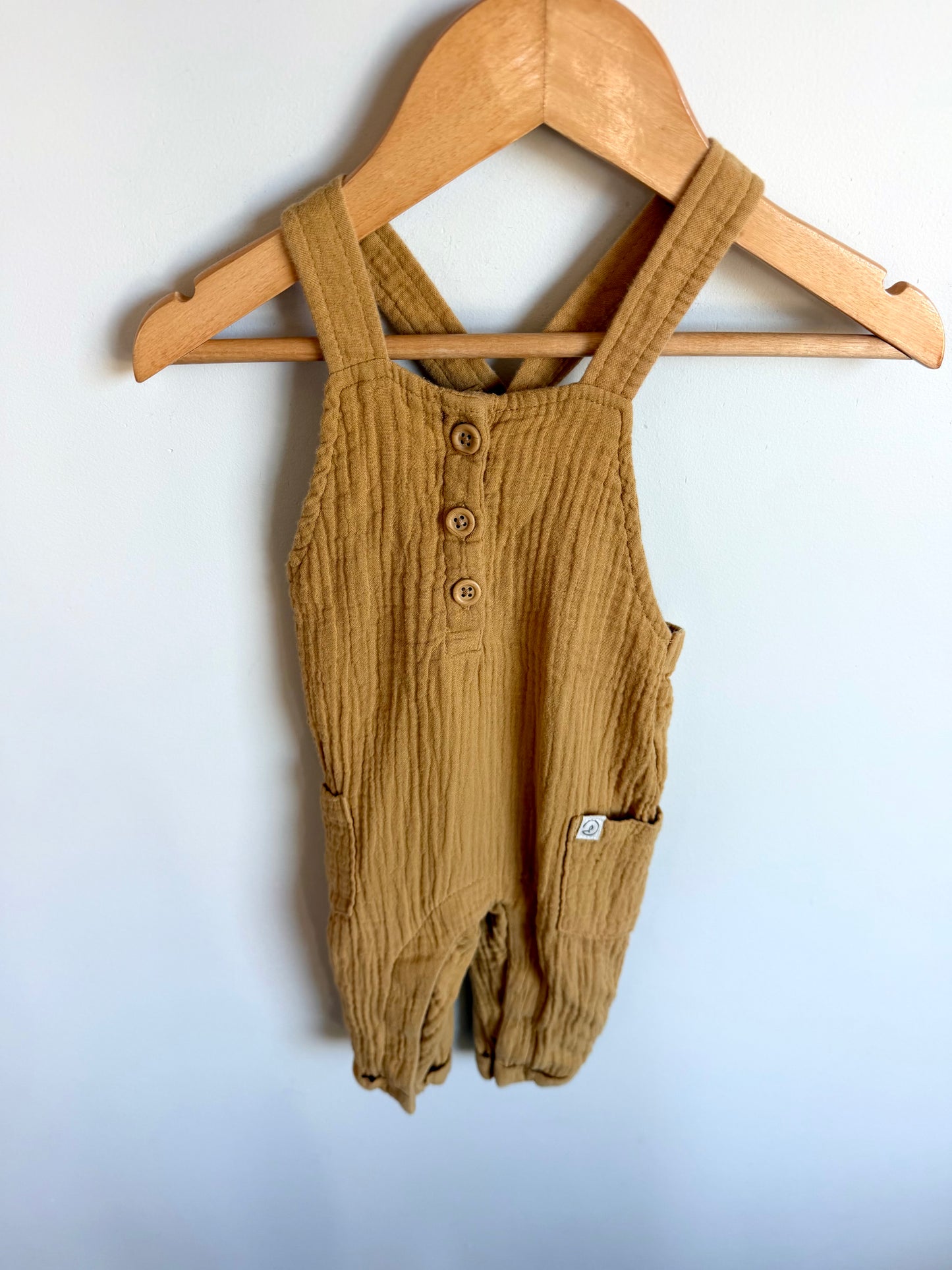 Cotton Marigold Overalls / 6m