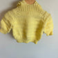 Yellow Knit Hood Sweater / 3m?